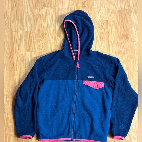 Kids size m Patagonia fleece zip up hoodie - Picture 1 of 4